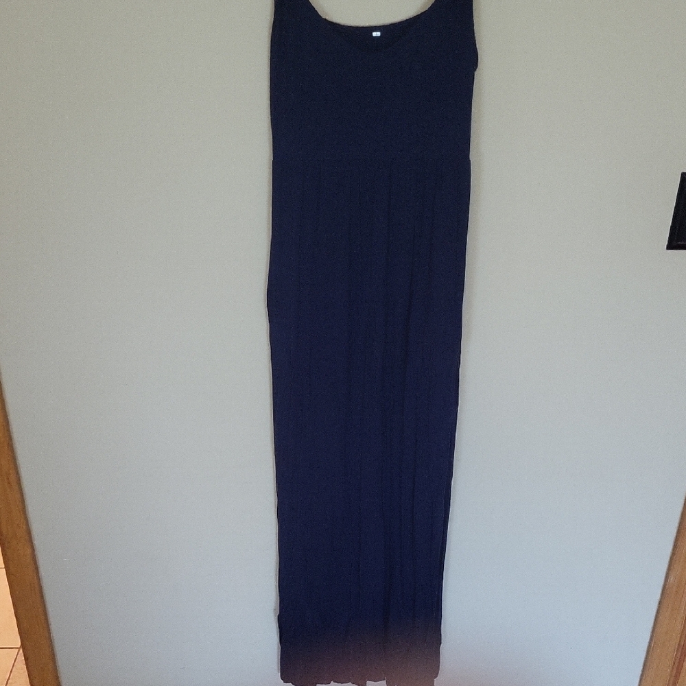 Elegant Navy Blue Maxi Dress
